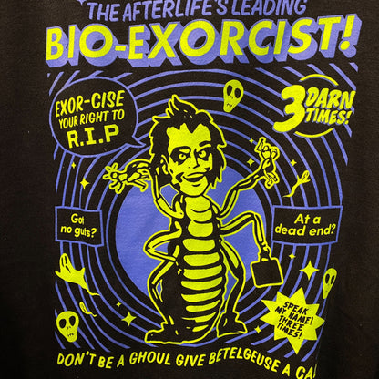Beetlejuice!Bio- Exorcist Poster hoodie size Medium