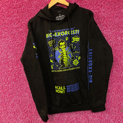 Beetlejuice!Bio- Exorcist Poster hoodie size Medium