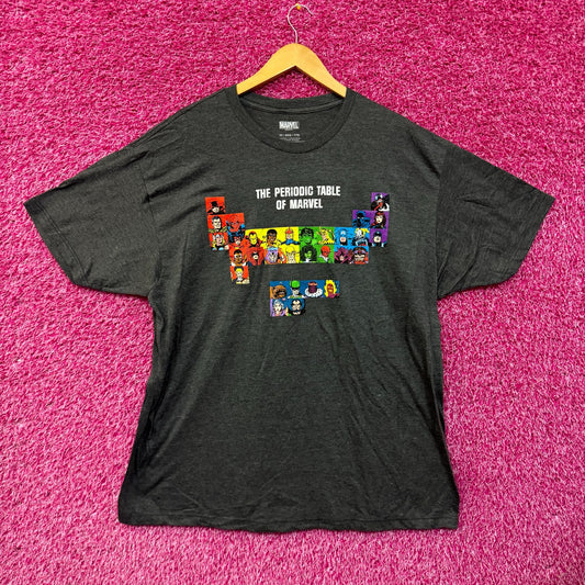 Marvel Avengers Periodic Table T-shirt size 2XL