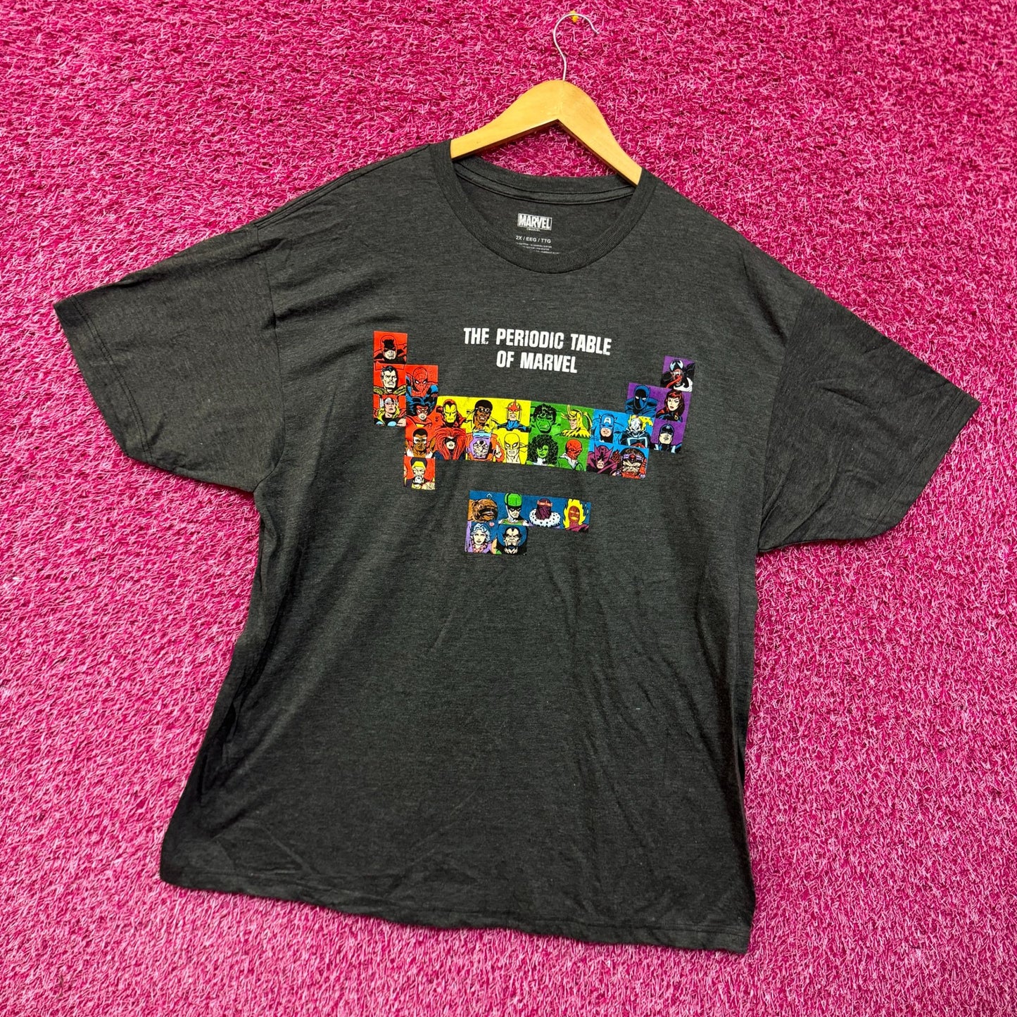 Marvel Avengers Periodic Table T-shirt size 2XL
