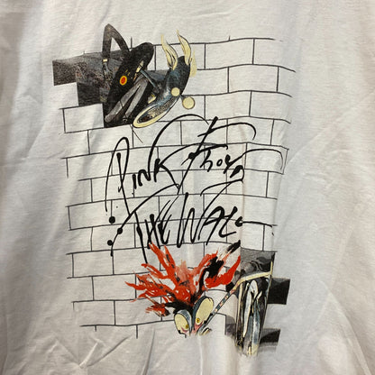 Pink Floyd The wall White Long Sleeve Crop Top size Large
