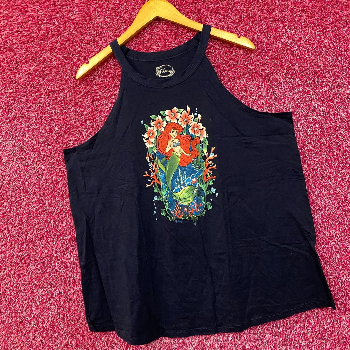 Disney Ariel Flowers Tank Top size XL