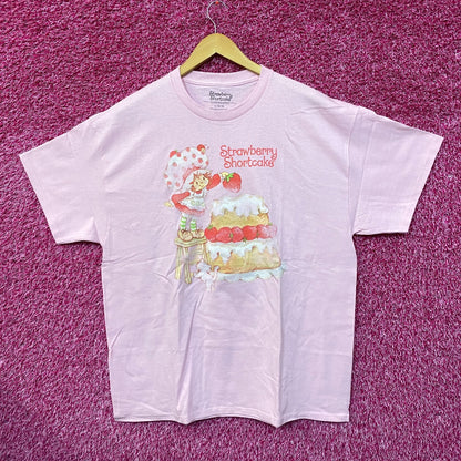 Strawberry Shortcake Custard Giant Pastry Cake Promo Tee L