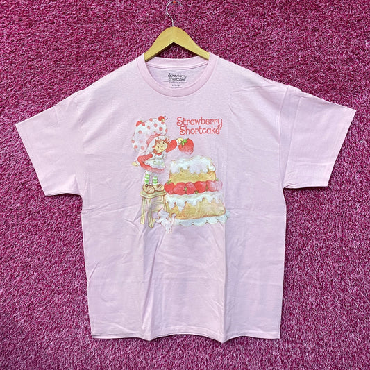 Strawberry Shortcake Custard Giant Pastry Cake Promo Tee L