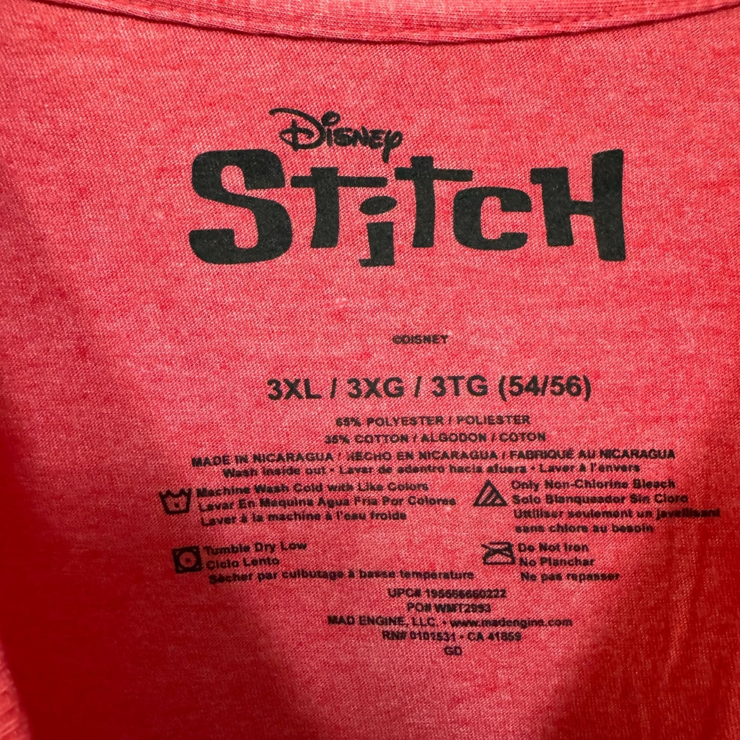 Lilo and Stitch Christmas T-shirt size 3xl.