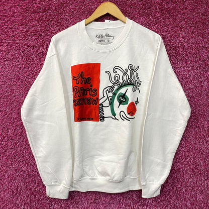 Keith Haring The Paris Review Crew Neck Sweatshirt size Medium