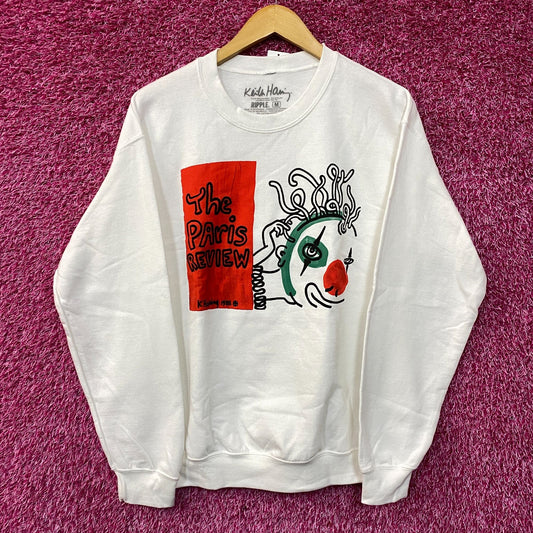 Keith Haring The Paris Review Crew Neck Sweatshirt size Medium
