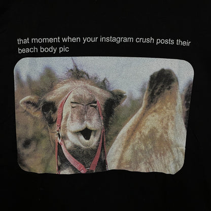 Camel Beach Body Meme Tshirt size Medium