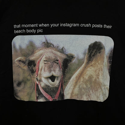Camel Beach Body Meme Tshirt size Medium