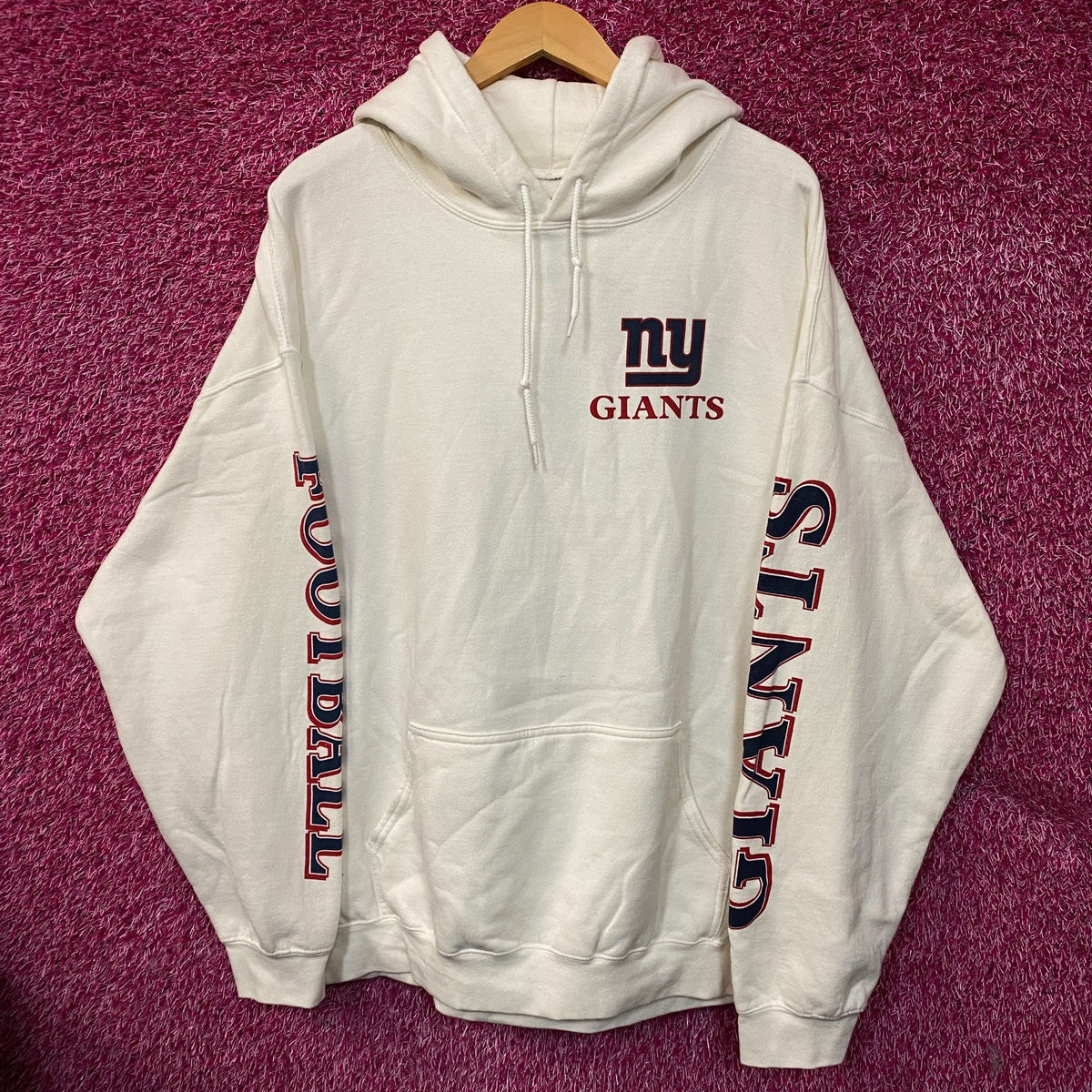 Junk Food Clothing New York Giants Logo Hoodie Size XL