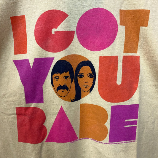 Sonny and Cher I Got You Babe Crop top Size XL