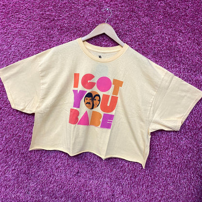 Sonny and Cher I Got You Babe Crop top Size XL
