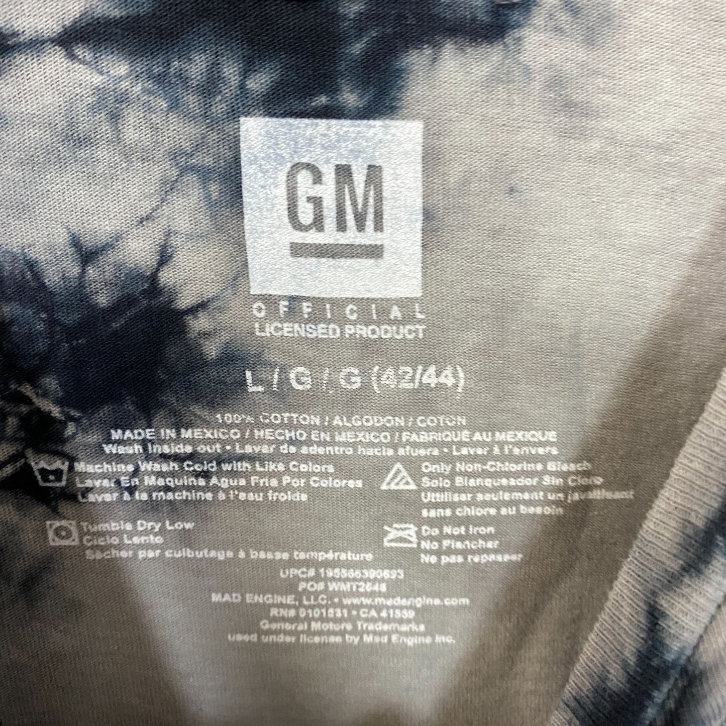 Chevrolet Z26 Racing Tie Dye Camaro Graphic Print T-Shirt Large