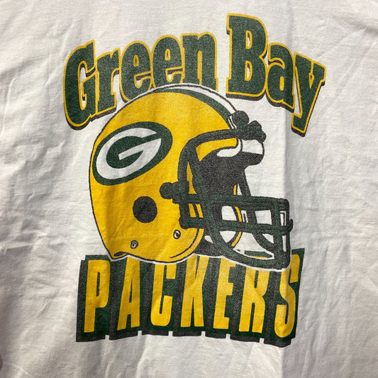 Junk Food Clothing NFL Green Bay Packers Throwback Helmet Logo T-Shirt Medium