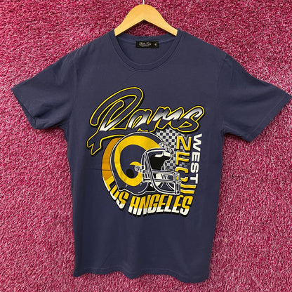 Junk Food Clothing Los Angeles Rams West Vintage Style Women's Tee Medium