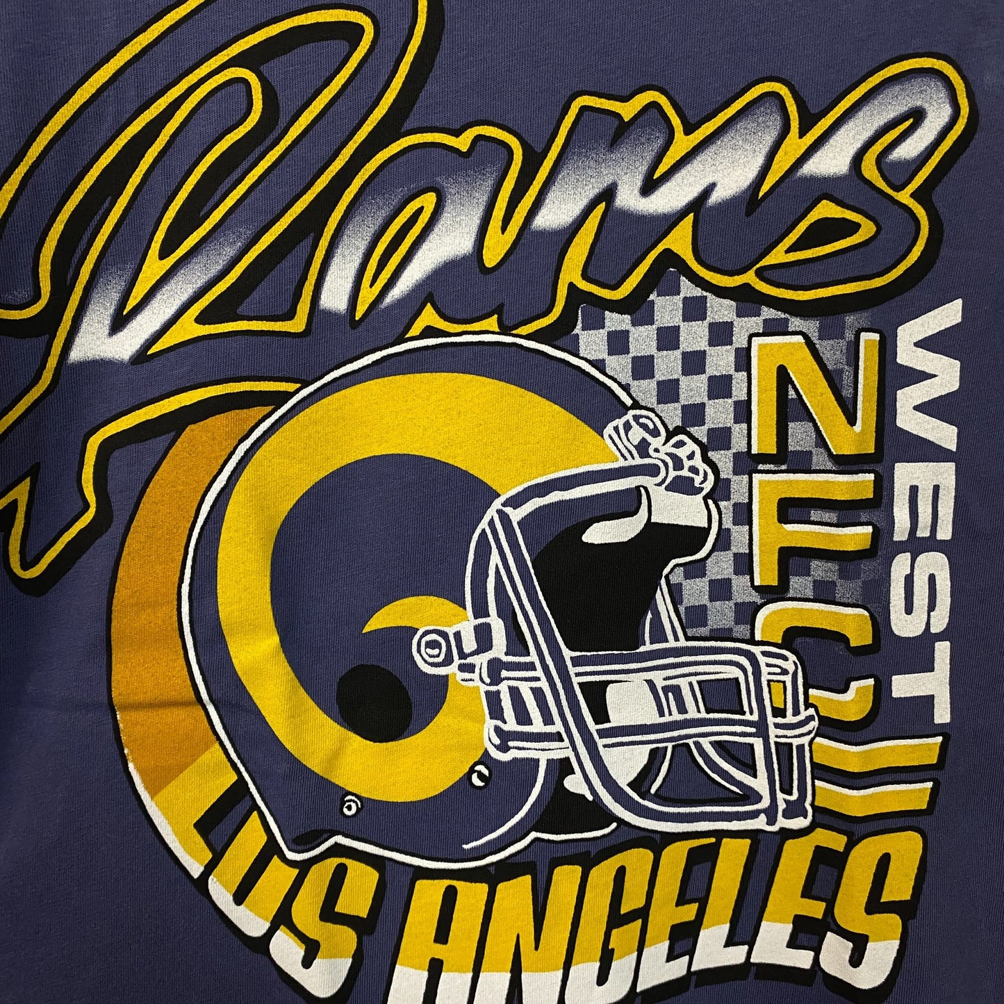 Junk Food Clothing Los Angeles Rams West Vintage Style Women's Tee Medium