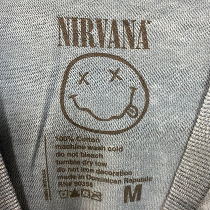 Nirvana Nevermind Album Dead Smiley Grunge T-Shirt Medium