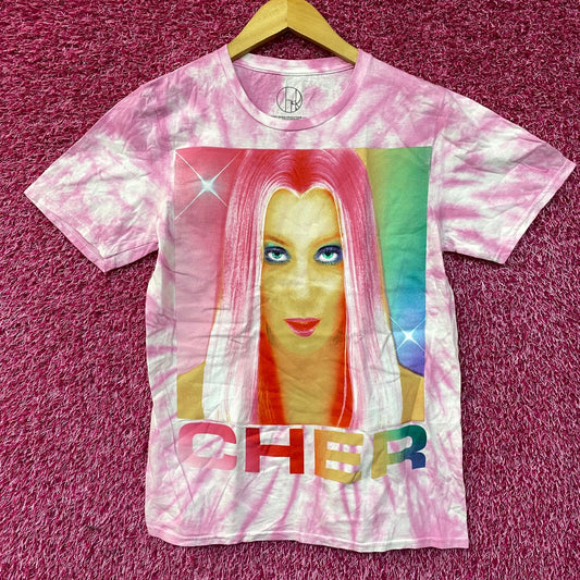 Cher Rock & Pop Pink Tie Dye T-Shirt Medium