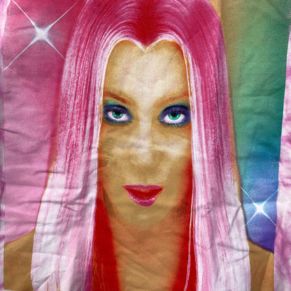 Cher Rock & Pop Pink Tie Dye T-Shirt Medium