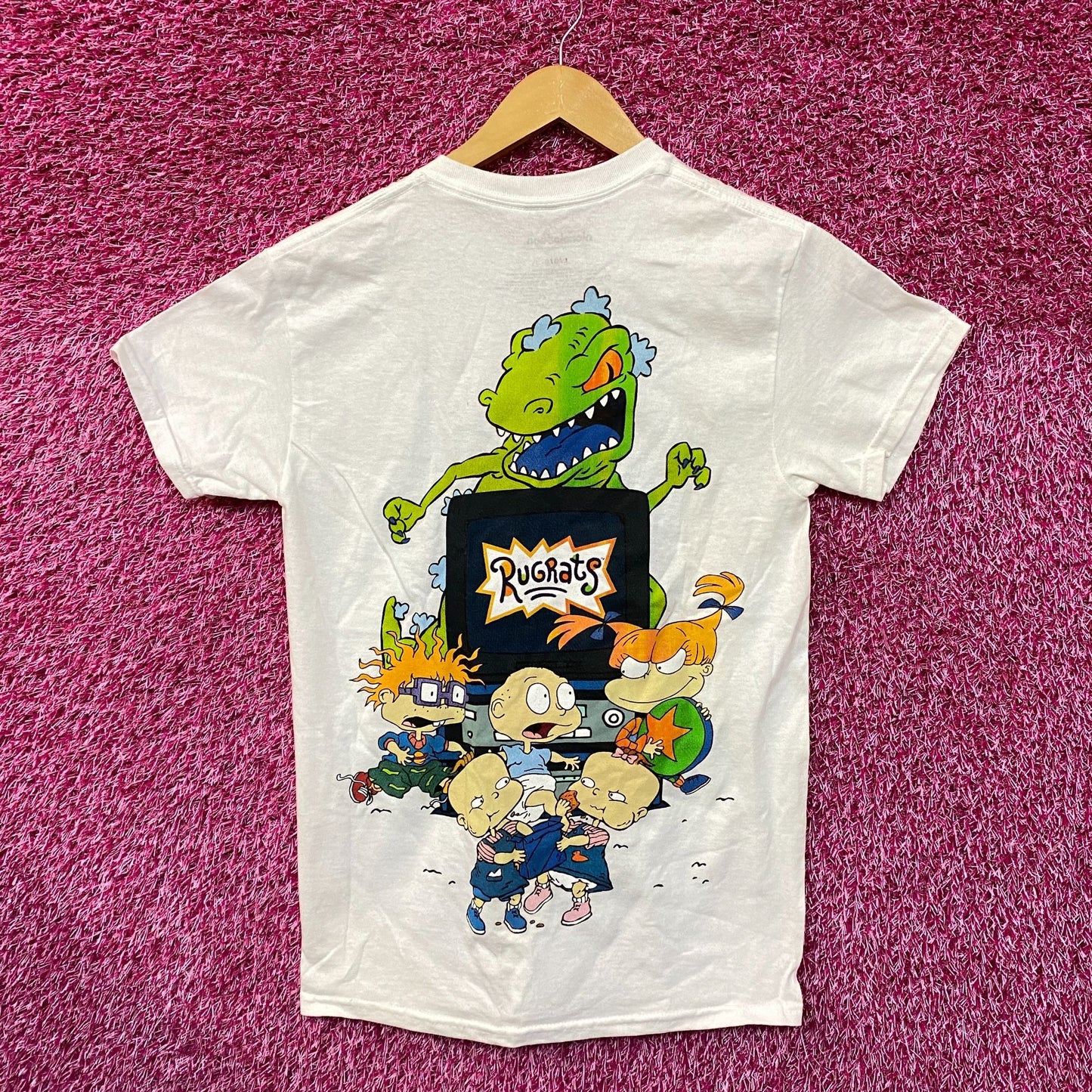 Rugrats Reptar Angelica & the Babies Nickelodeon Tee L