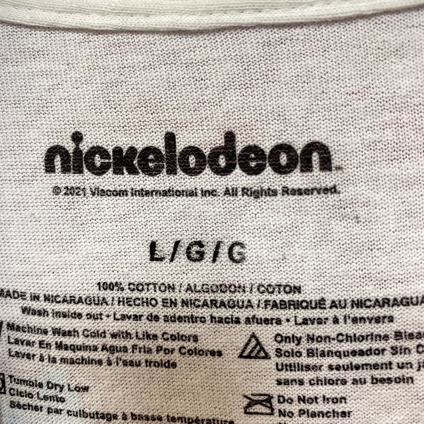 Rugrats Reptar Angelica & the Babies Nickelodeon Tee L