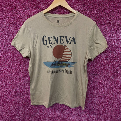 Junk Food Geneva, N.Y. 40th Anniversary Regatta Women's T-Shirt Medium