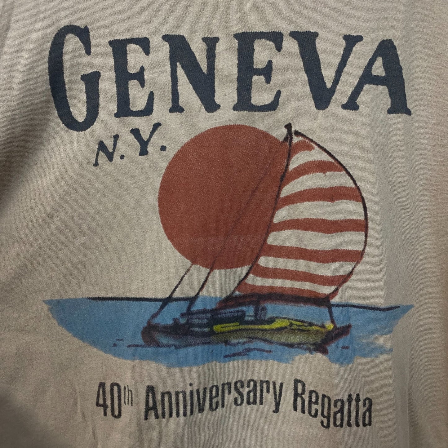 Junk Food Geneva, N.Y. 40th Anniversary Regatta Women's T-Shirt Medium