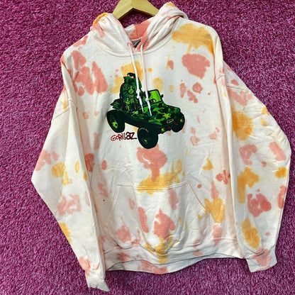 Gorillaz Self-Titled Album Cover Tie-Dye Hoodie Size Xl