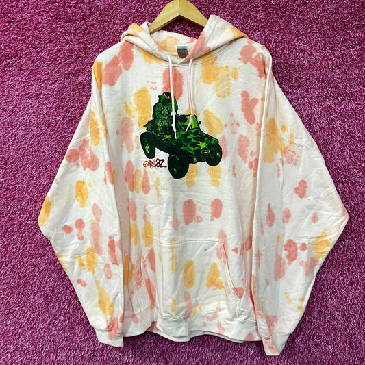 Gorillaz Self-Titled Album Cover Tie-Dye Hoodie Size 3XL