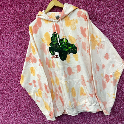 Gorillaz Self-Titled Album Cover Tie-Dye Hoodie Size 3XL
