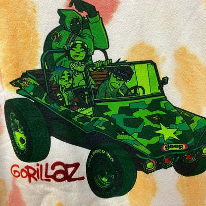 Gorillaz Self-Titled Album Cover Tie-Dye Hoodie Size 3XL