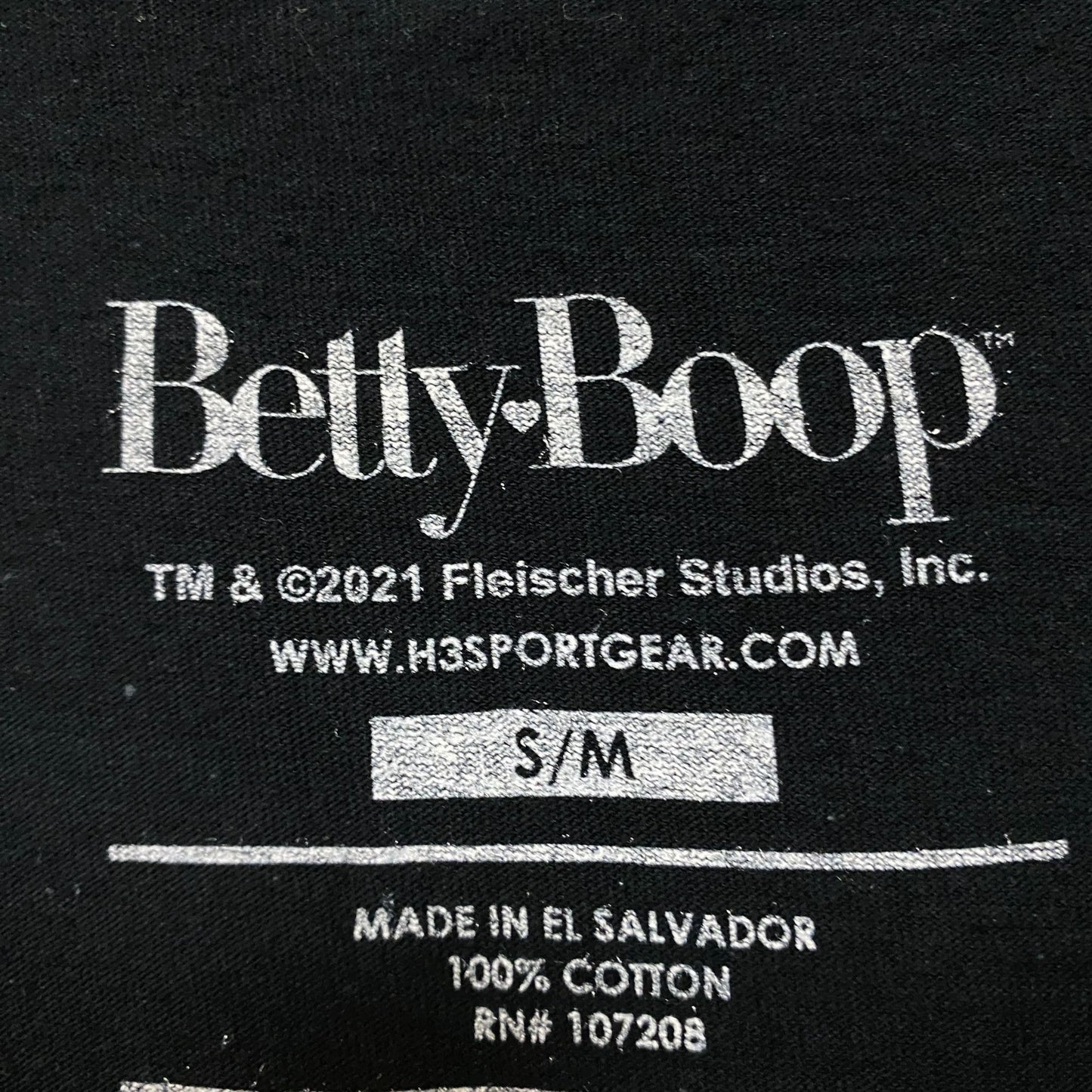 Betty Boop Hip Hop Style Poster Tshirt size s/m