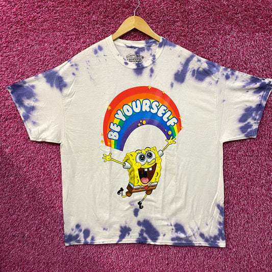 Nickelodeon Spongebob  Squarepants Be Yourself Tie Dye T-Shirt XL