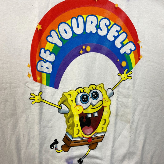 Nickelodeon Spongebob  Squarepants Be Yourself Tie Dye T-Shirt XL