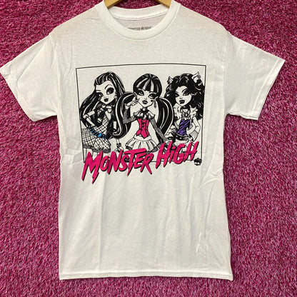 Monster High Trio Frame Graphic Design T-Shirt Small
