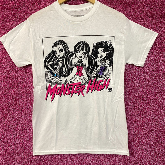 Monster High Trio Frame Graphic Design T-Shirt Small