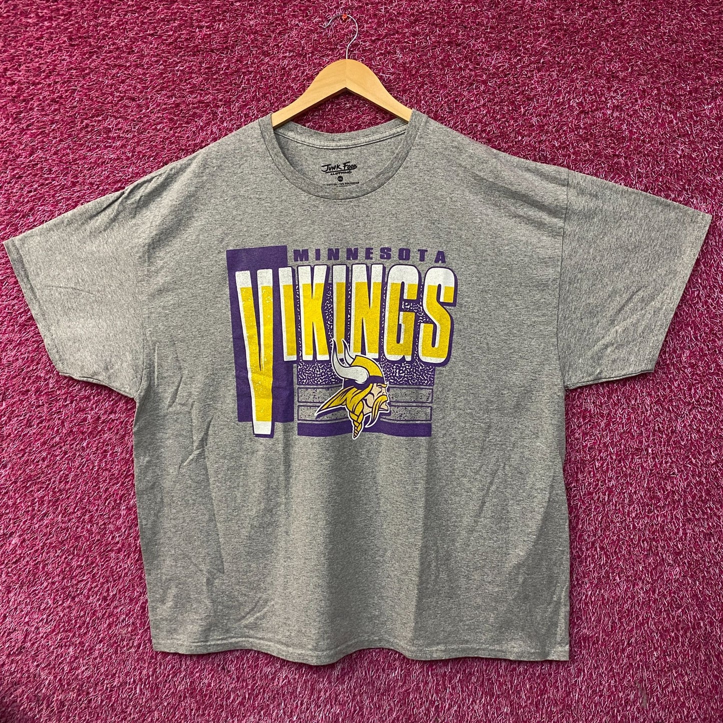 Junk Food NFL Minnesota Vikings Logo Complete T-Shirt 2XL
