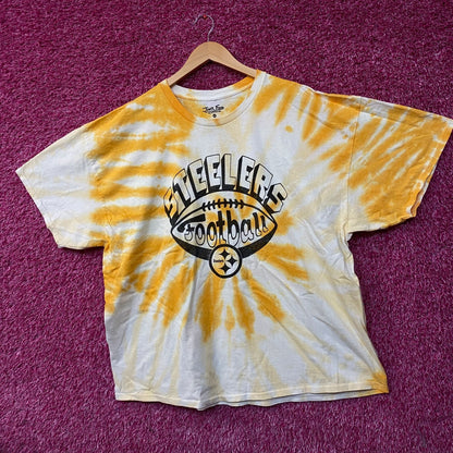 Junk Food Pittsburgh Steelers Football Tie Dye T-Shirt 2XL