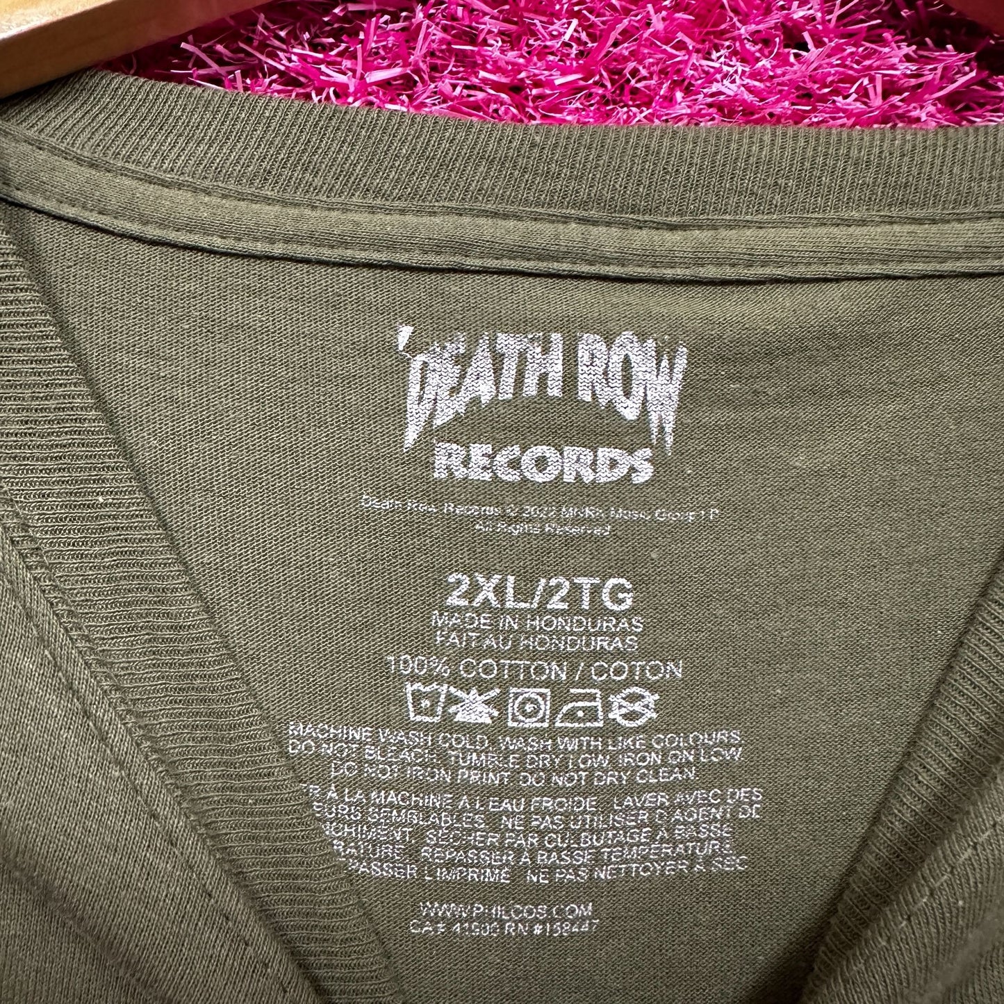 Death Row Records Hip Hop Tshirt size 2X