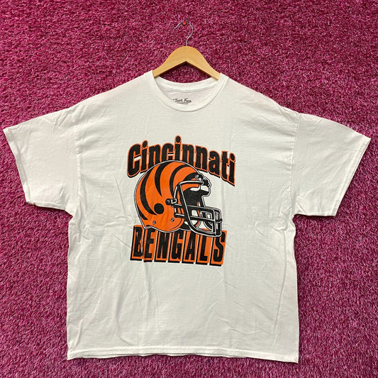 Junk Food Clothing NFL Cincinnati Bengals Helmet Logo T-Shirt XL