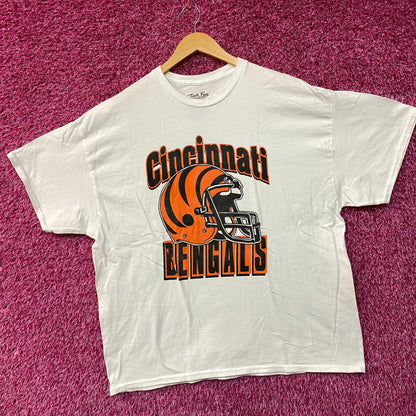 Junk Food Clothing NFL Cincinnati Bengals Helmet Logo T-Shirt XL