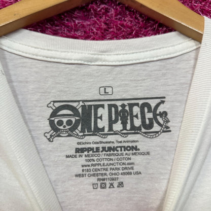 One Piece Luffy D Monke Super Elastic Punch Anime Tee L