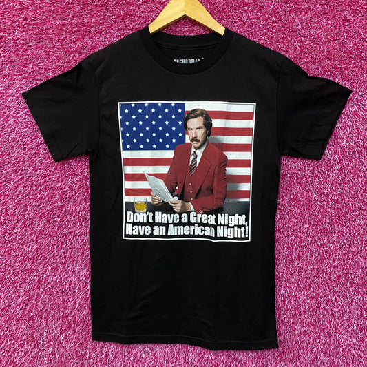 Anchorman 2 Have an American Night T-Shirt Small