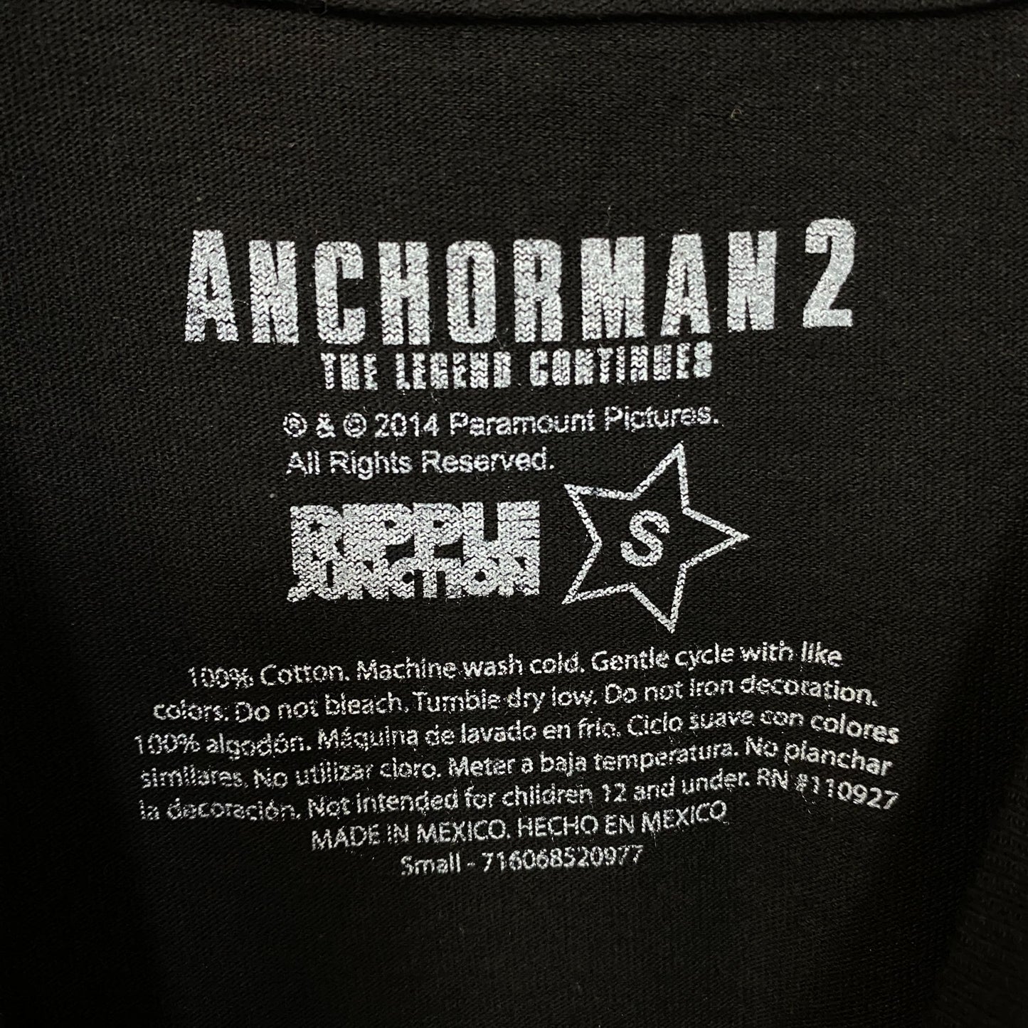 Anchorman 2 Have an American Night T-Shirt Small