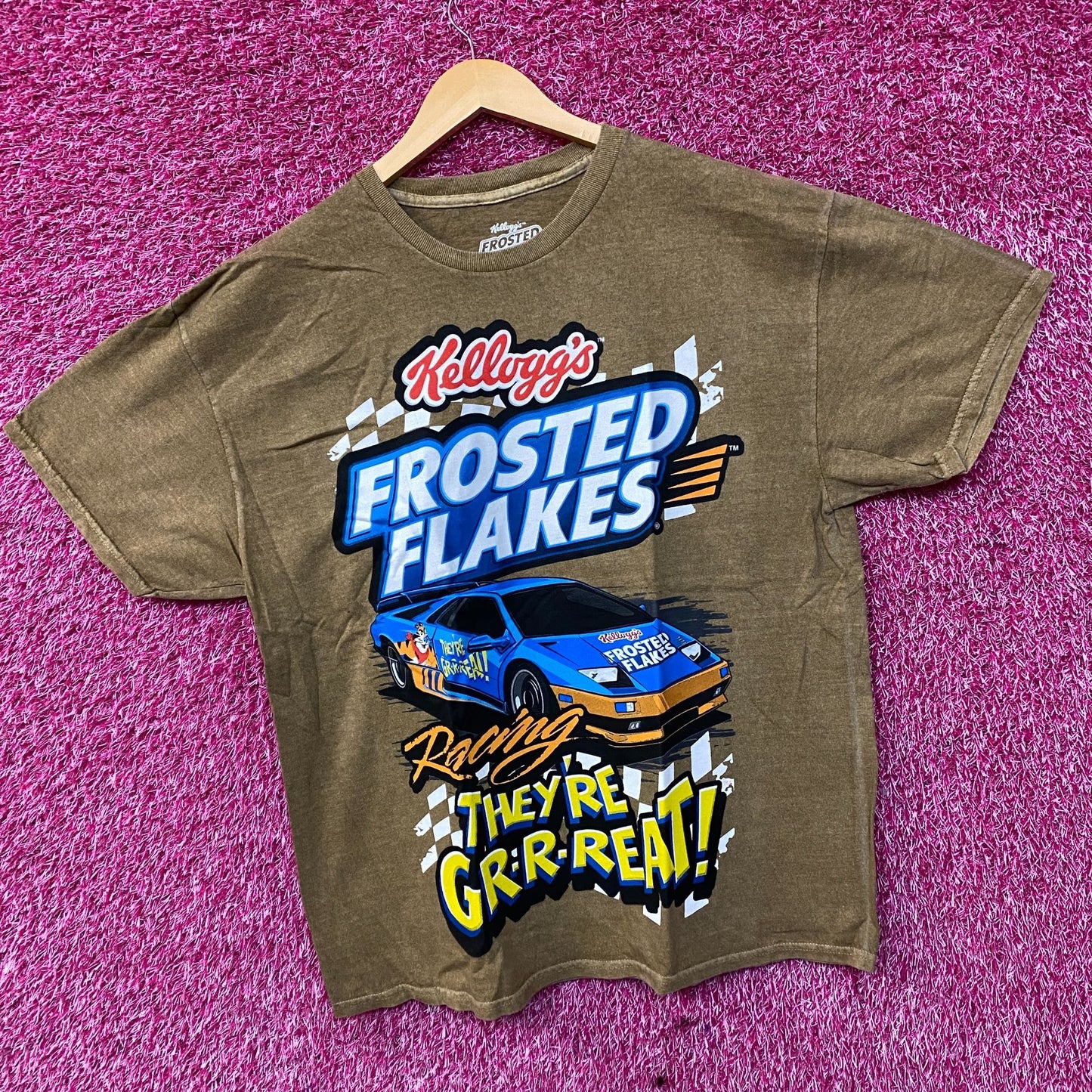 Kelloggs Frosted Flakes Racing They're Great T-Shirt Large