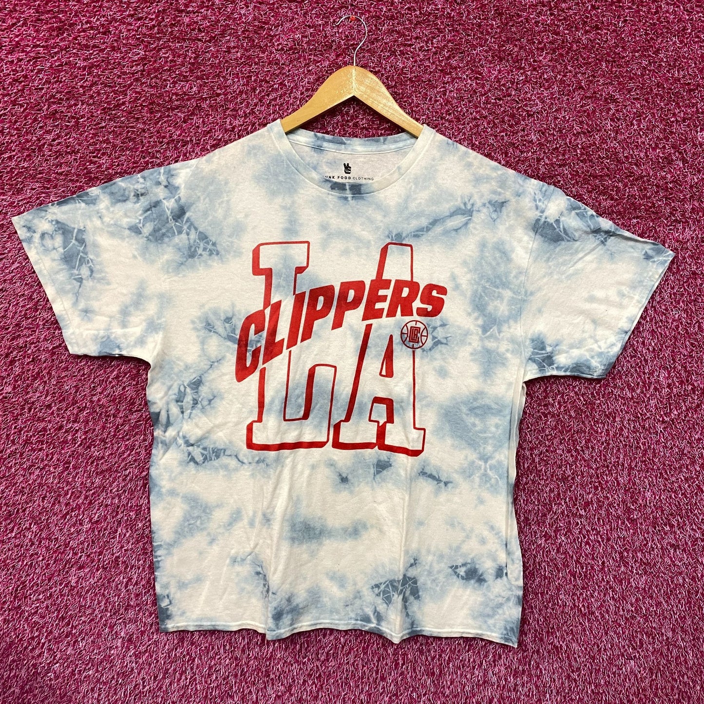 LA Clippers NBA Court Side Team Gameday Promo Tie Dye L