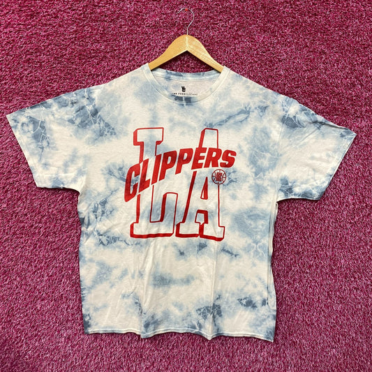 LA Clippers NBA Court Side Team Gameday Promo Tie Dye L