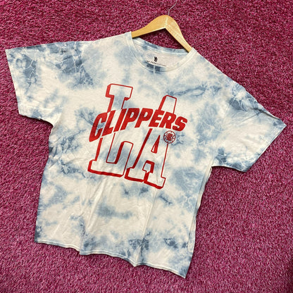 LA Clippers NBA Court Side Team Gameday Promo Tie Dye L