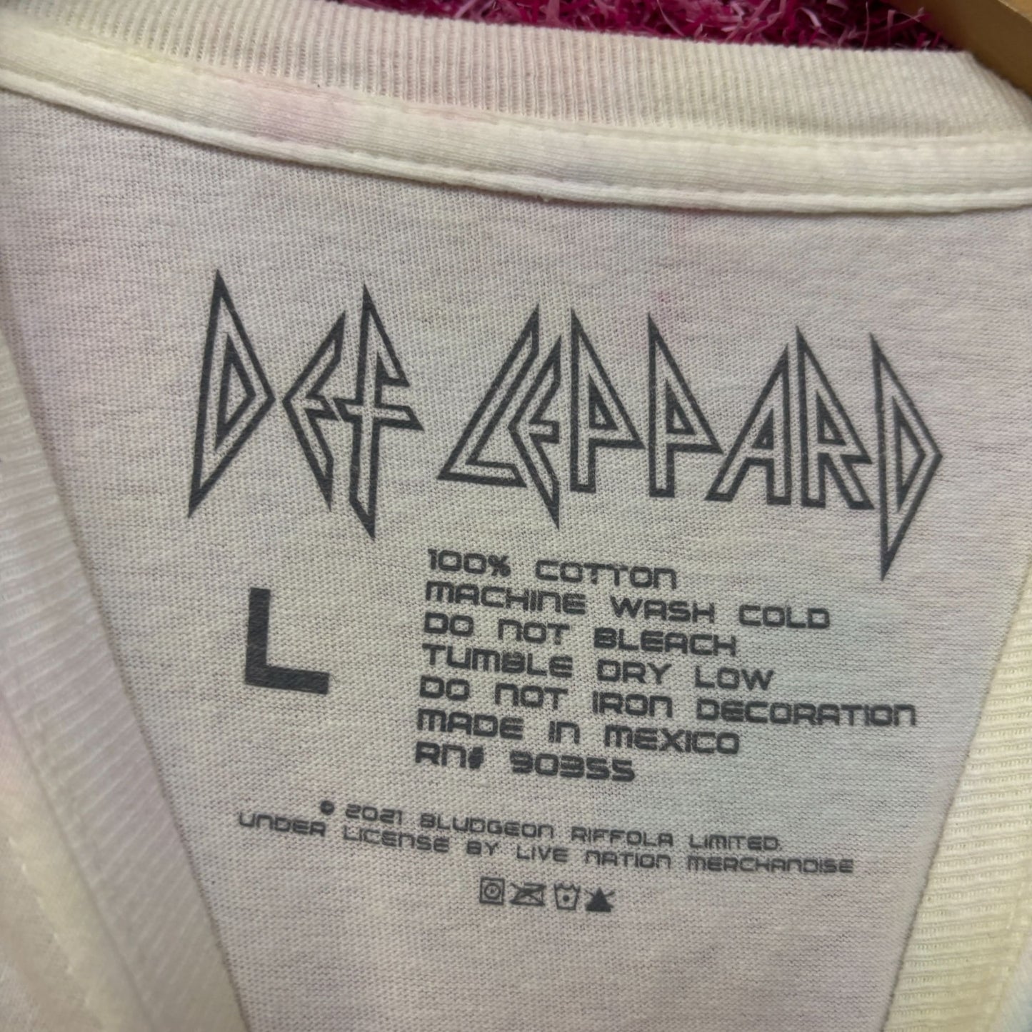 Def Leppard adrenalize tie dye thsirt size large
