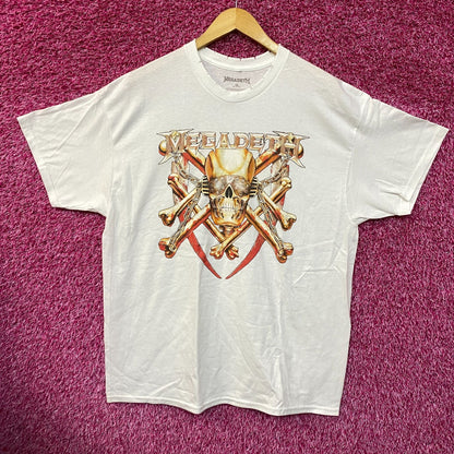 Megadeth Distressed Metal Rock Tshirt size Extra Large